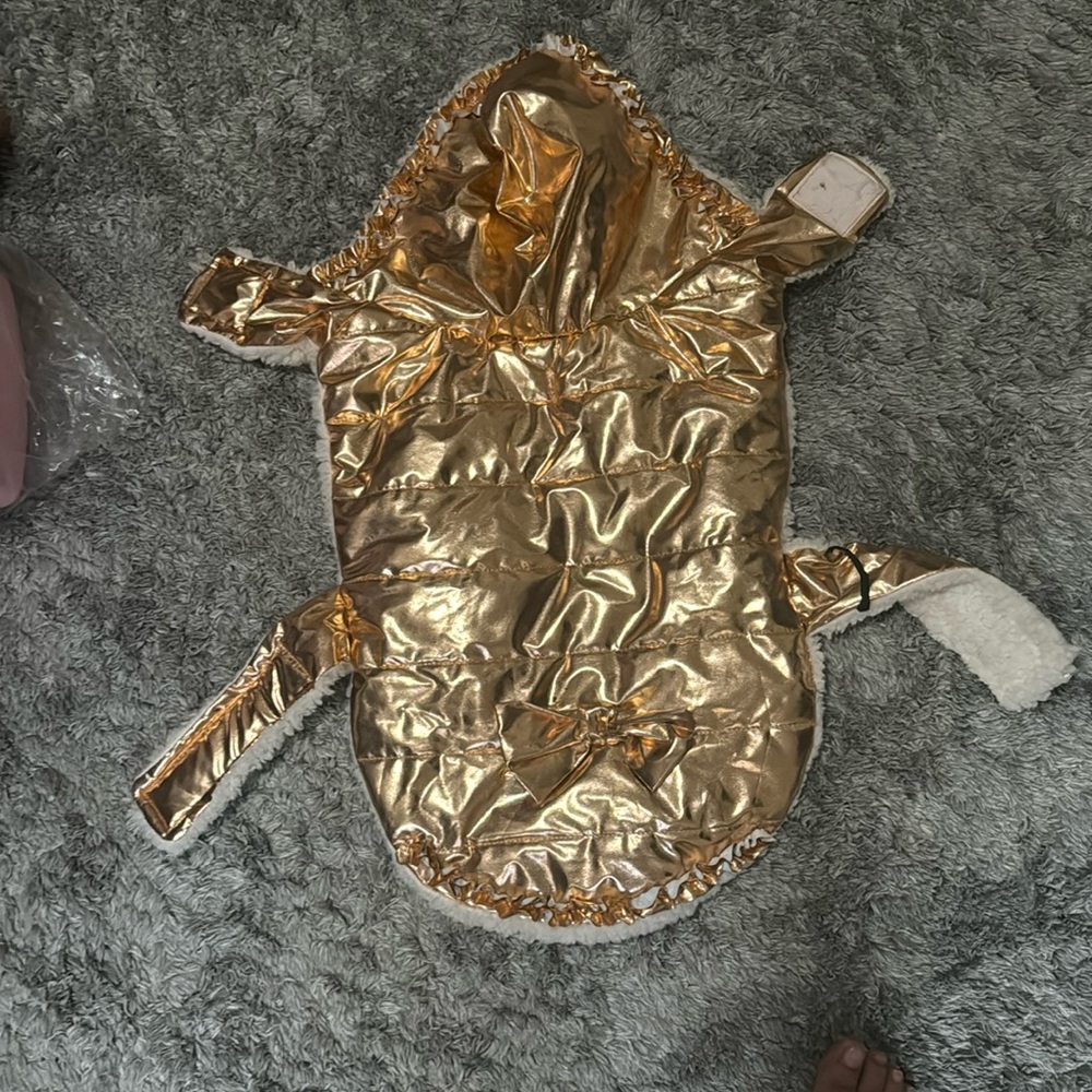 Gold dog jacket